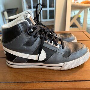 Nike Men’s Delta Force Hi Gray/Black Leather 2011 Sneakers Size 10.5 370424-007